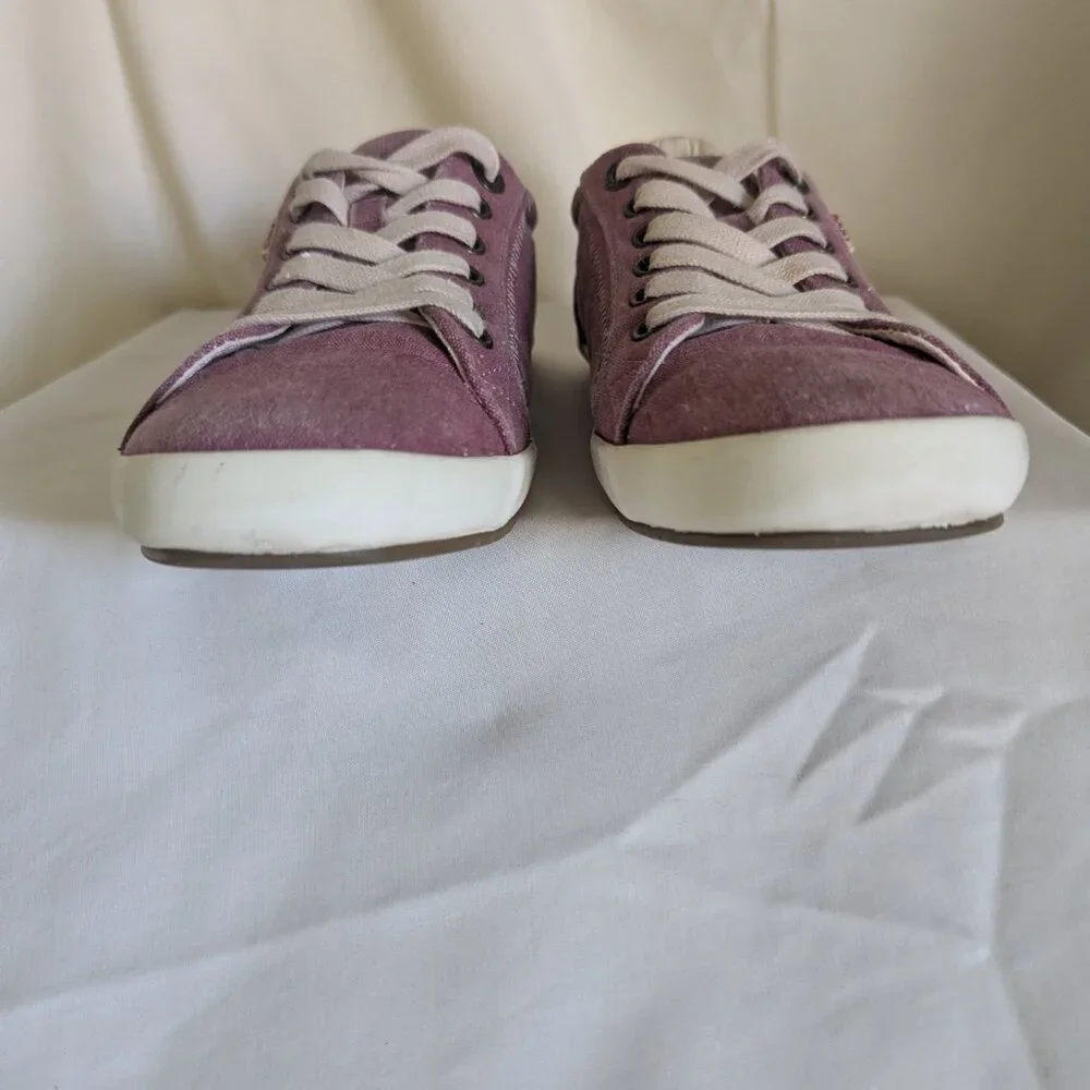 TAOS WOMENS STAR CANVAS LACE-UP - MAUVE PURPLE - SZ 10 - Picture 4 of 8